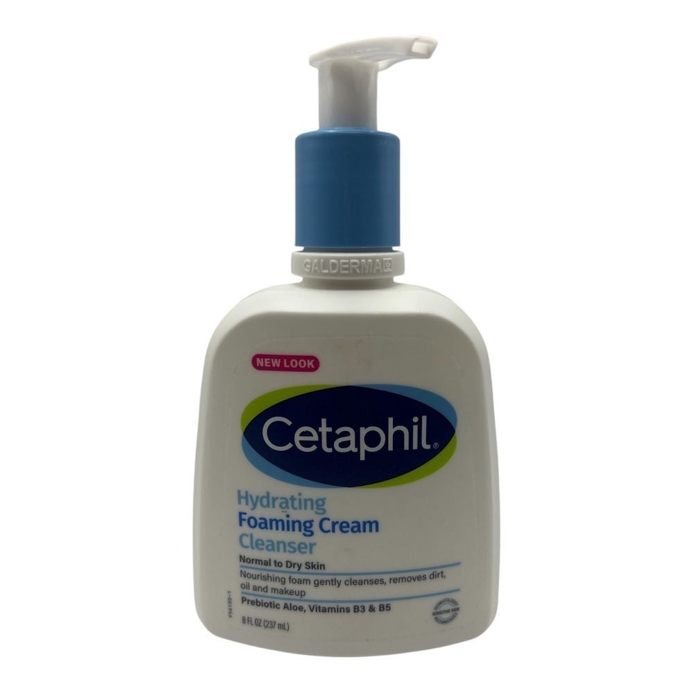 Cetaphil - Hydrating Foaming Cream Cleanser (8 fl oz) - Gentle Daily Face Wash